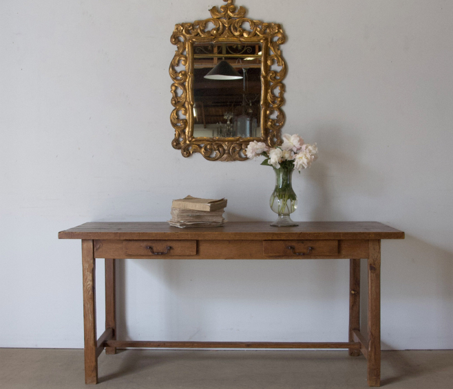 French rustic side table 