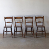 Set Of Four, 19th Century, Elm, English Chairs 