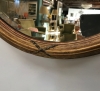 Large English Regency Style Oval Gilt Mirror