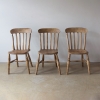 A Set Of Six, English, Provincial, Elm, Dining Chairs 