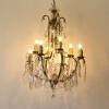 French Gilt Bronze And Crystal Chandelier