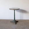 French, Wrought Iron And Marble Bistro Table
