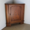 Italian Marquetry Corner Cabinet