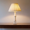 Large Neoclassical Alabaster Lamp