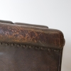 French Early 20th Century Leather Armchair