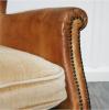 French 1940's Leather Club Chairs