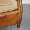 French 1940's Leather Club Chairs