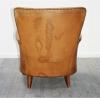 French 1940's Leather Club Chairs