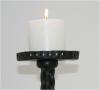Pair of French Iron Candlesticks 
