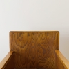 Pair Of Brutalist Style Oak Armchairs