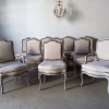 A Set Of 10, French, Louis 15 Style Dining Chairs
