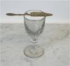 19th Century Absinthe Glass and Spoon