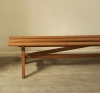 Pair Of French Beech Bench Seats