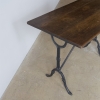 French Wooden Topped Bistro Table