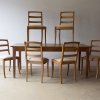 Set Of 6 French Cherrywood Chairs 