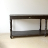 Long And Lovely French 19th Century Ebonised Draper's Table