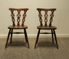 Set Of Six Vintage Ercol Dining Chairs