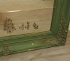 Late Empire Period Green Painted Mirror