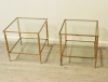 Pair Of Vintage Brass Side Tables