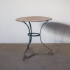 A Large, French, Metal Café Table 