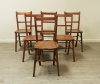 Set Of 6 Elm Folk Dining Chairs