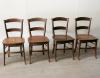 Set of Four French Rustic Chairs