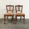 A Set Of Six French Rustic Dining Chairs 