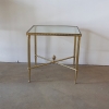 Maison Jansen Style Brass And Glass Side Table