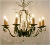 French Verdigris Régence Style Chandelier