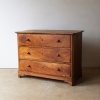 19th Century, Golden Walnut Chest Of Drawers 