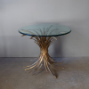 Mid Century, Gilt, Tole, Wheatsheaf Table 