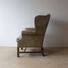 Georgian Style Leather Wingback Armchair