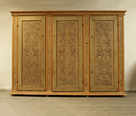 17th century painted Venetian armoire