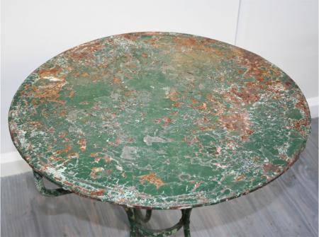 French Green 19th Century Café Table