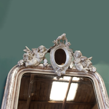 French, Silver Gilt, Louis Philippe Mirror