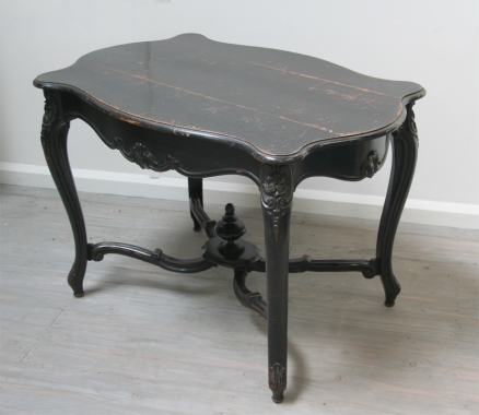 Ebonised Napoleon III Centre Table
