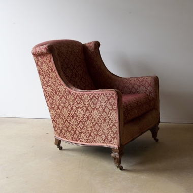 Late 19th Century, French, Empire Style Upholstered Armchair