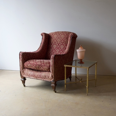 Late 19th Century, French, Empire Style Upholstered Armchair
