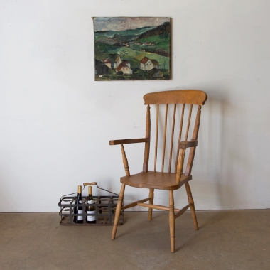 English, Elm, Provincial Armchair