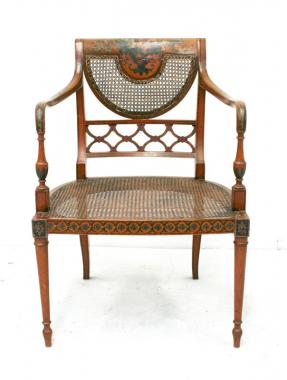 English Sheraton Style Armchair