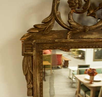 19th Century French Painted Louis 16 Style mirror