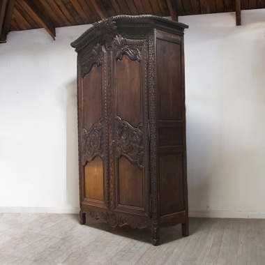 Superb French Normandy Marriage Armoire