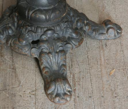 French Stone and Cast Iron Table de Jardin