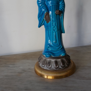 Pair Of French, Mid Century, Chinoiserie Lamps