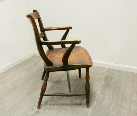 French Provincial Elm Armchair