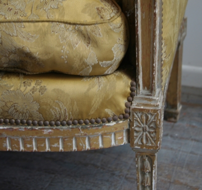 Louis 16 Style Gilt settee