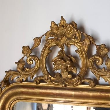 French, 19th Century, Gilt, Régence Mirror