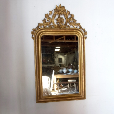 French, 19th Century, Gilt, Régence Mirror
