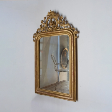 French, 19th Century, Gilt, Régence Mirror