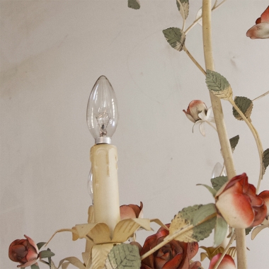 Large Vintage Tôle Chandelier